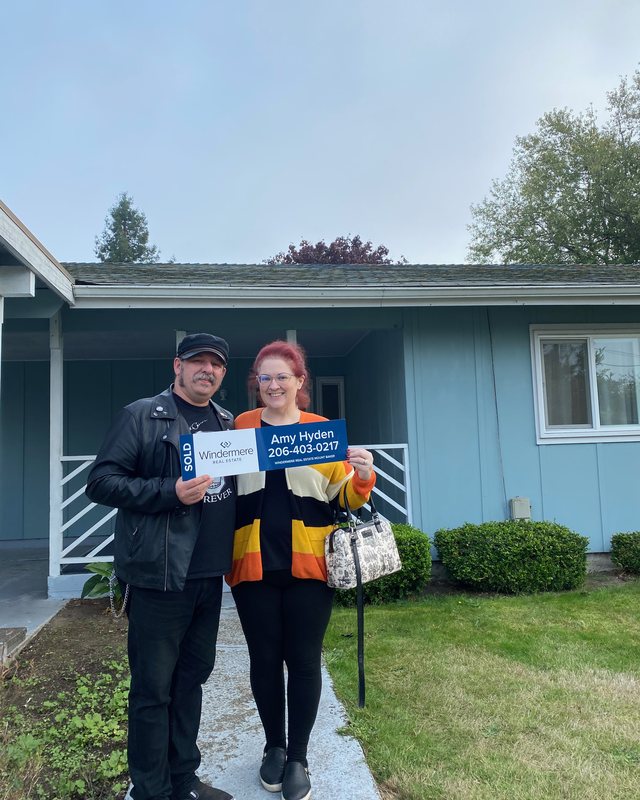 A happy client on moving day